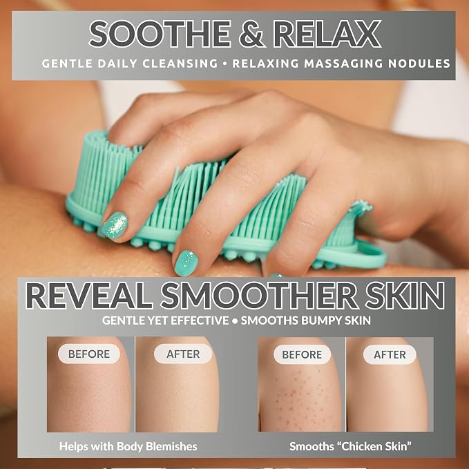 Silver Infused Silicone Body Scrubber Shower - Image 8