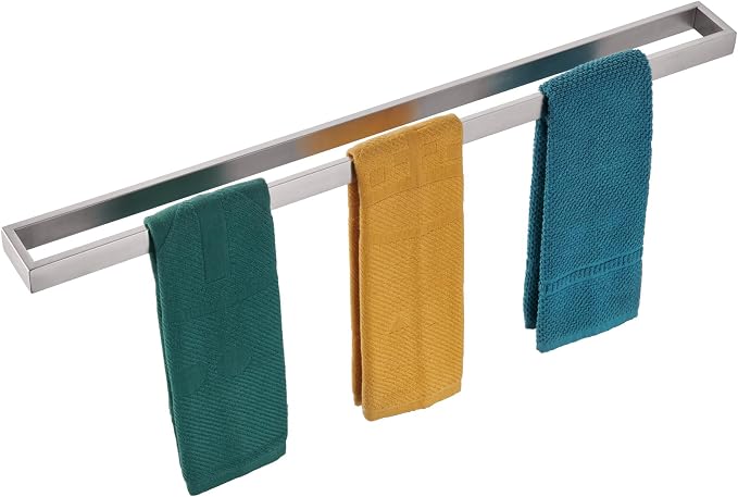 KOKOSIRI Towel Bar Brushed Nickel Bath Towel Hanger Holder 32-Inch Kitchen Rack by KOKOSIRI