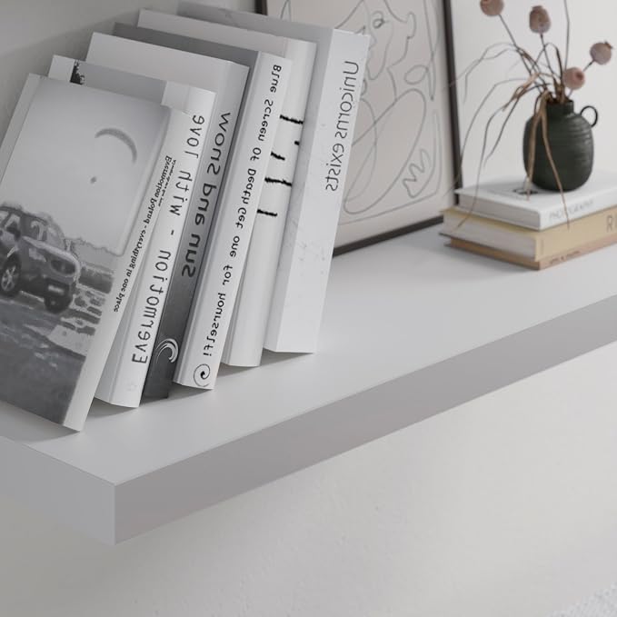 Floating Shelf, 30 in W x 12.75 in D x 2 in H Wooden Floating Wall Shelf - Image 4