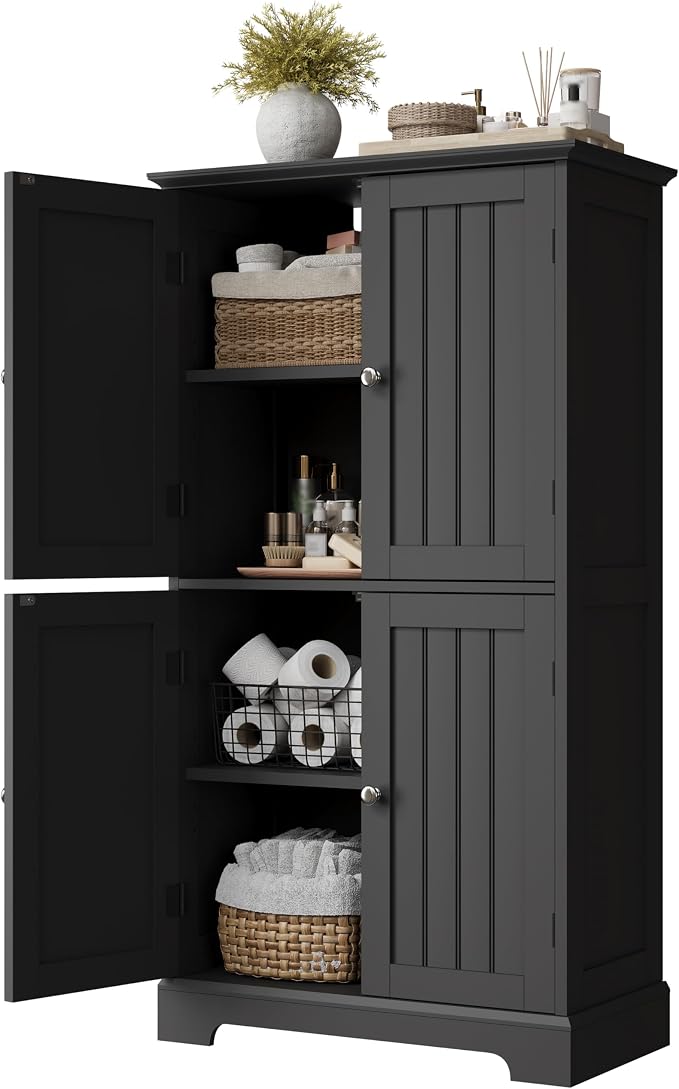 ChooChoo Bathroom Floor Cabinet, Modern Bathroom Storage Cabinet - Image 9
