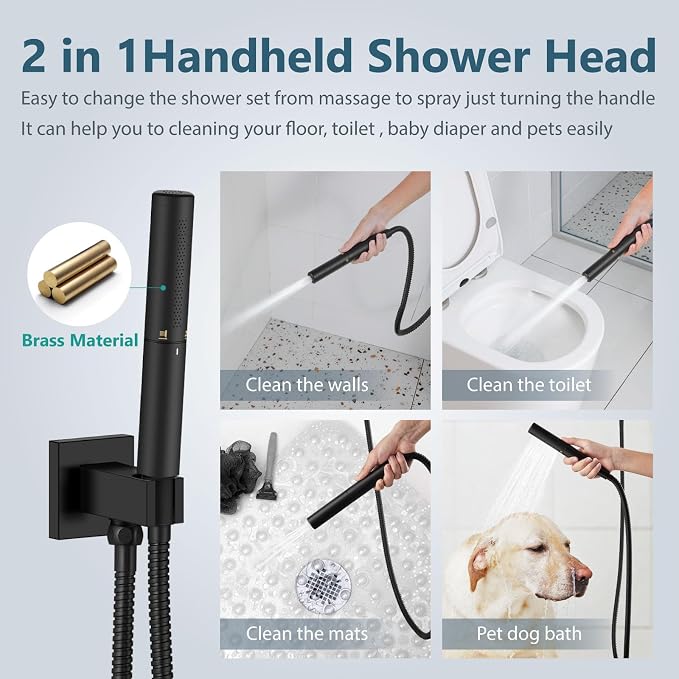 Aolemi Shower Faucet Set, High Pressure Shower System - Image 4
