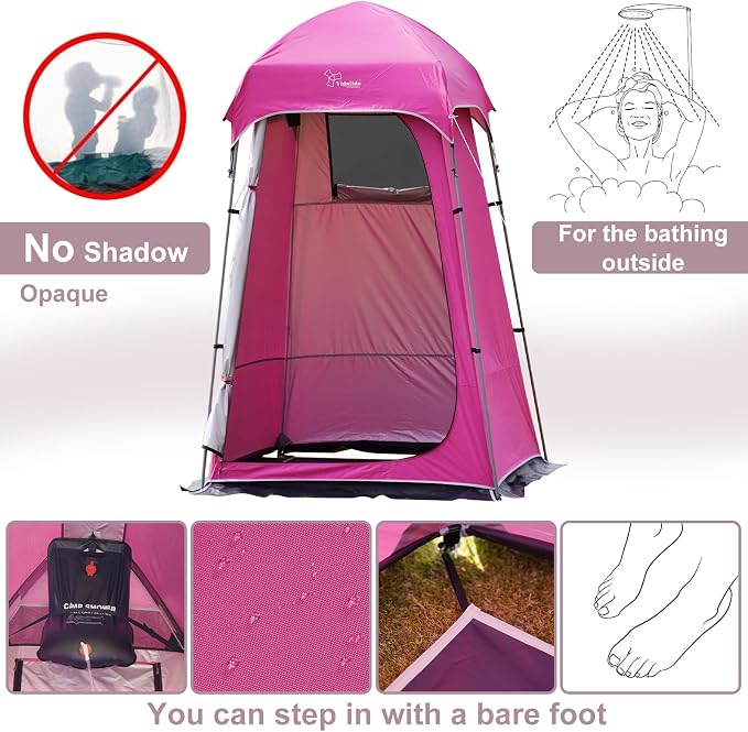 Vidalido Outdoor Camping Shower Tent Easy Setup Privacy Tent Changing Room - Image 3