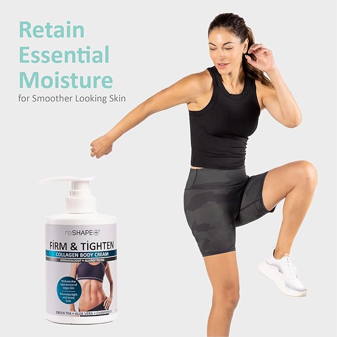 Reshape+ Collagen Cream Moisturizer Body Lotion & Face Cream | Dry Skin Rescue - Image 4