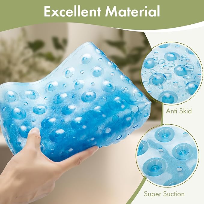 AmazerBath Shower Mat Non Slip 40 x 16 Inches, Bathtub Mat Shower Stall Mats - Image 7