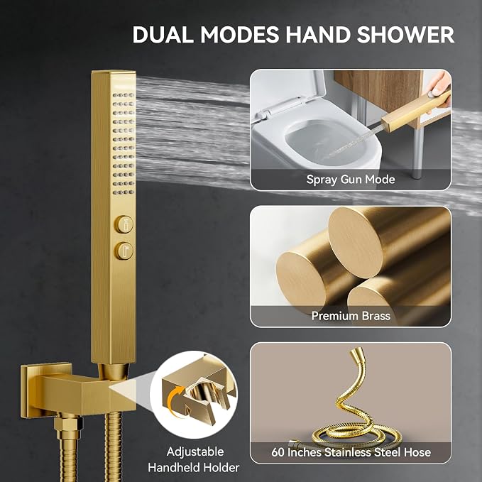 Brushed Gold Shower System - Image 5