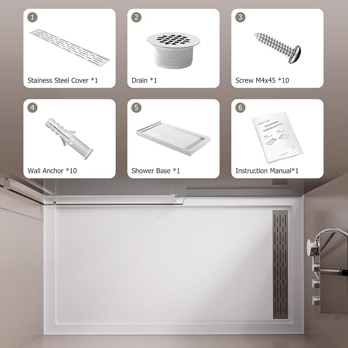 MORVANO 32 x 60 Shower Base - Image 7