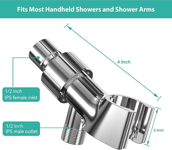 Adjustable Handheld Shower Head Holder, Universal Shower Hose and Shower Arm - Image 6