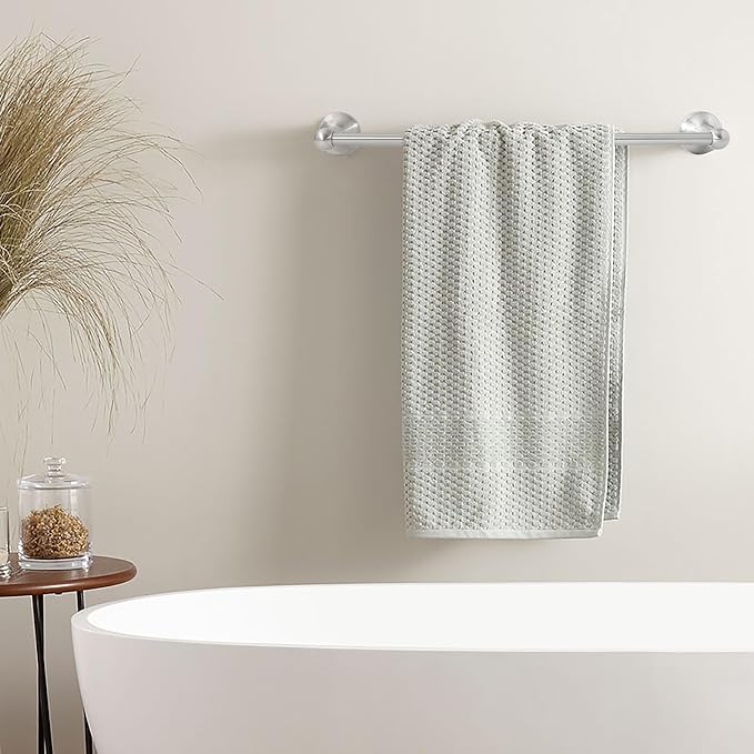 Brushed Nickel 5 Piece Bathroom Hardware Set Towel Rack Set Adjustable - Image 7