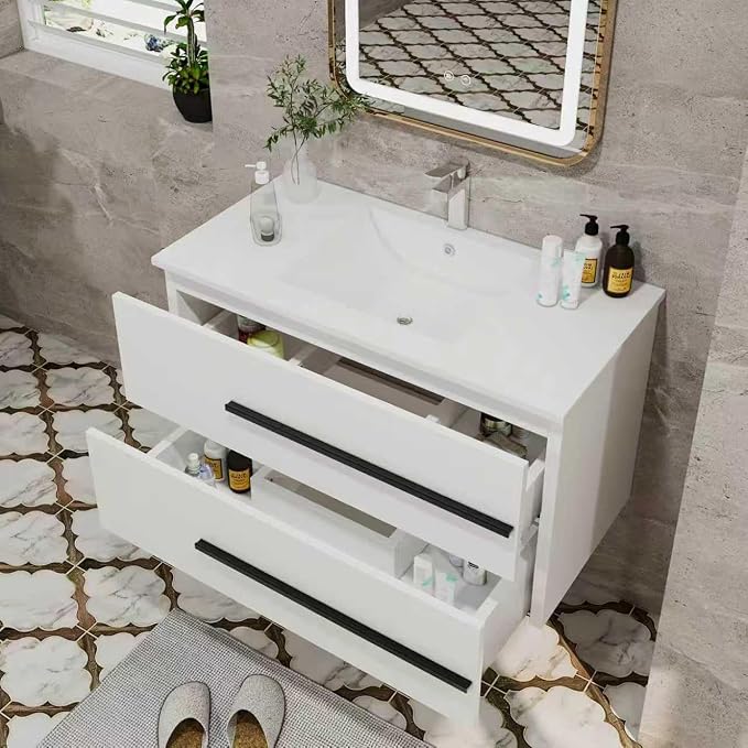 36" Designer Floating Bathroom Vanity - Image 6