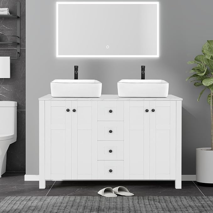 48 inch White Bathroom Vanity - Image 7