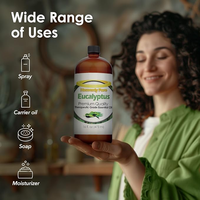 Eucalyptus Essential Oil 16 oz Large Bottle - Image 3