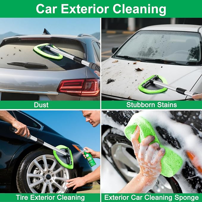 XINDELL 24-inch Windshield Cleaner Tool – Upgrade Large Head Car - Image 6