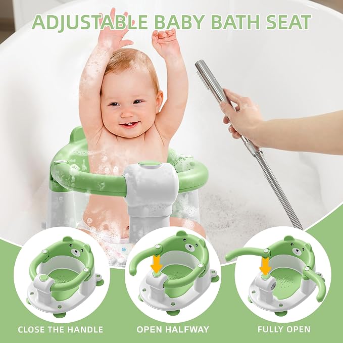Baby Bath Seat for Babies 6 Months & Up, Toddler Bath Seats for Babies Sitting - Image 5