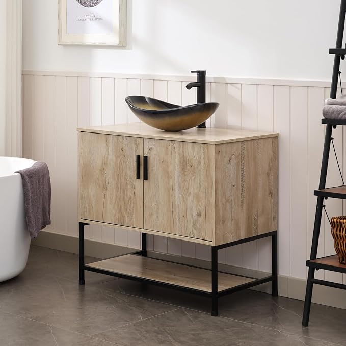 UEV Rustic Oak 36" Bathroom Vanity - Image 5