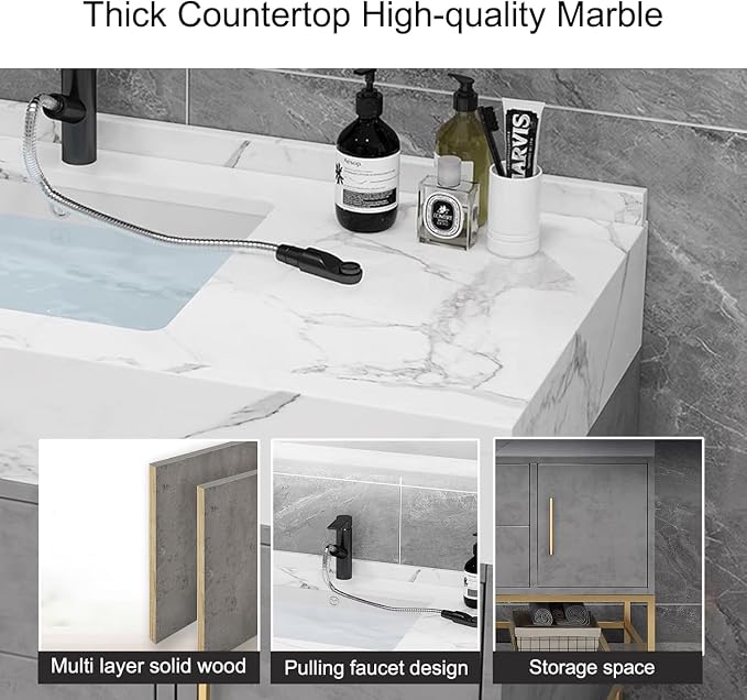 Modern 46IN Bathroom Vanity - Image 6