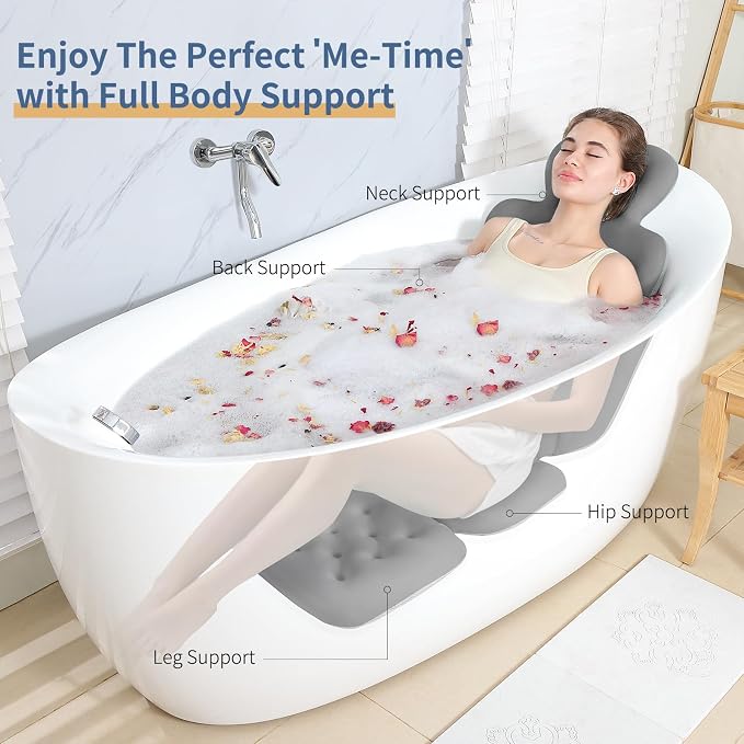Bath Cushion, Full Body Bathtub Pillow - Image 3