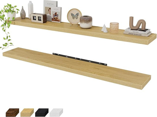 Fun Memories 72 Inch Floating Shelves by FunMemories