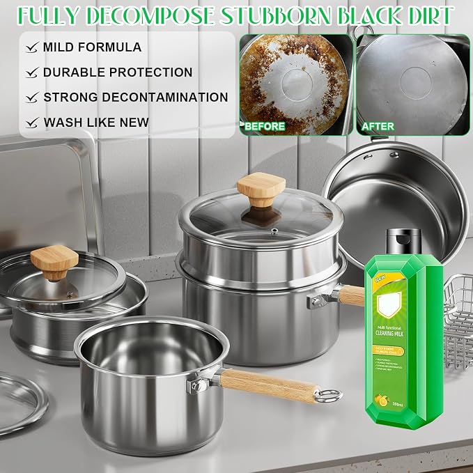 Cleaning Milk House Cleaner, Powerful Multifunctional Concentrated Cleansing - Image 3