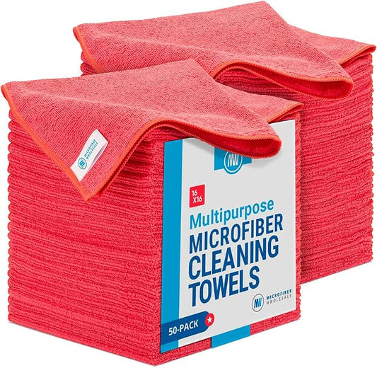 Microfiber Wholesale 16" x 16" All Purpose Microfiber Towels by MicrofiberWholesale