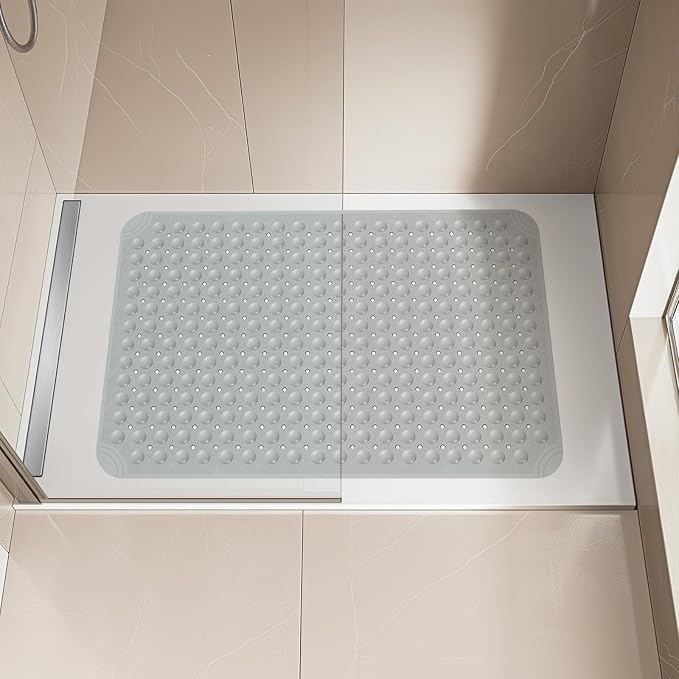 OTHWAY Large Shower Mat 34"x 23", TPE Non Slip Shower Mat - Image 7