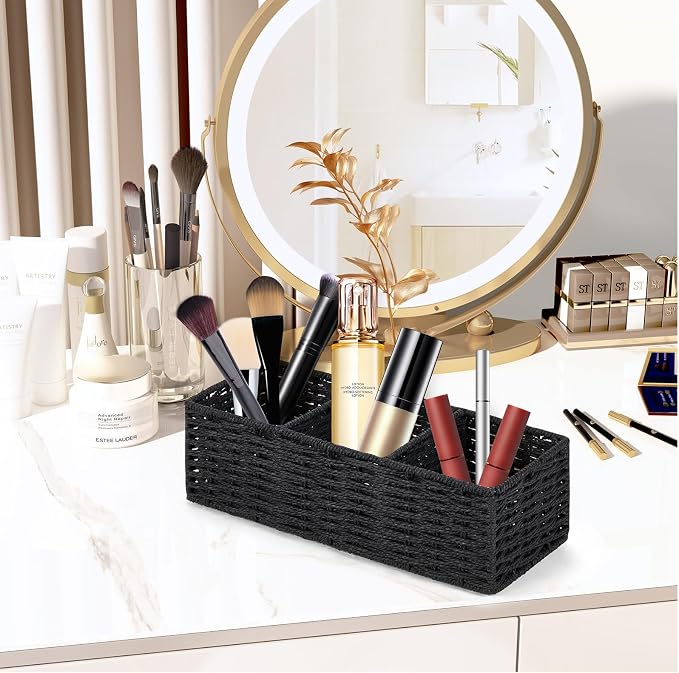 DULLEMELO Toilet Paper Basket for Organizing, Paper Rope Bathroom Baskets - Image 7