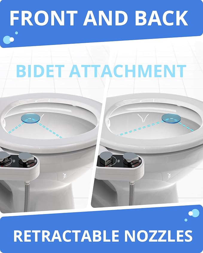 CLEAR REAR Bidet Attachment for Toilet Seat - Image 9