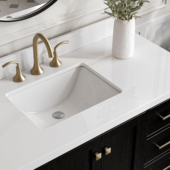 ARIEL Cambridge 49 Inch Single Rectangle Sink Bathroom Vanity - Image 3