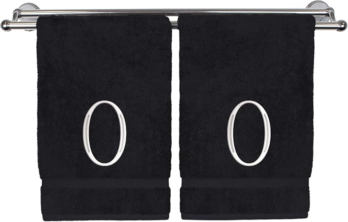 Monogrammed Hand Towel, Personalized Initial Gift, Extra Absorbent 100% Turkish by BareCotton