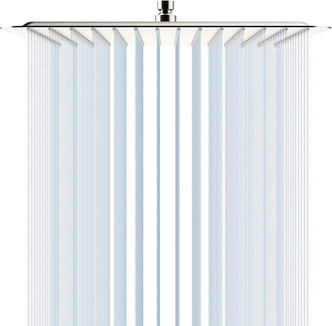 SR SUN RISE 16 Inch Extra Large Rain Shower Head Brushed Nickel 304 Stainless by SRSUNRISE