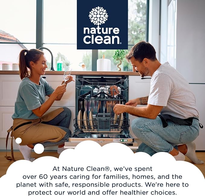Nature Clean Natural Dishwasher Rinse Aid Liquid, Plant-Based Dishwasher Drying - Image 7