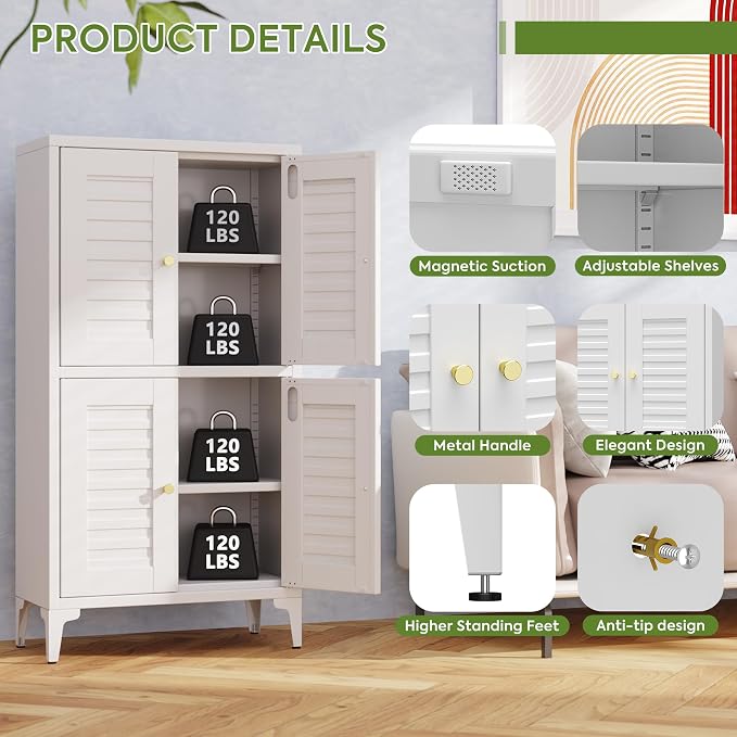 Bathroom Floor Storage Cabinet - Image 7