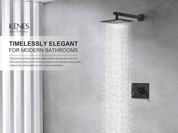 KENES Matte Black Shower Faucet - Image 2
