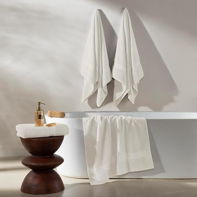 TOWELTIQUE- Organic Cotton Plush Bath Towels Pack of 4 GOTS & Oeko- TEX - Image 6