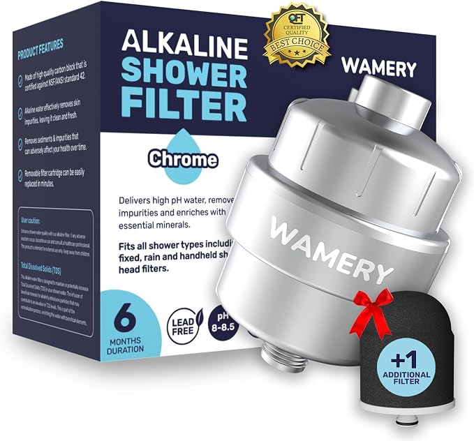 Wamery Shower Head Filter for Hard Water by Wamery