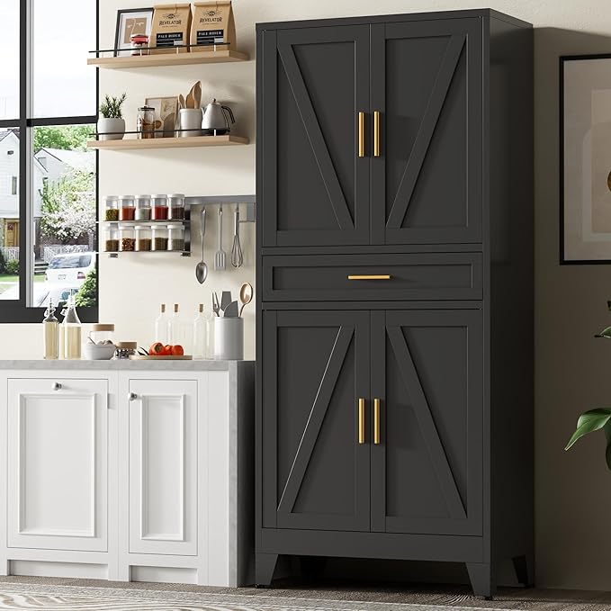 71" Tall Metal Storage Cabinet by Baborokicforyournewlife