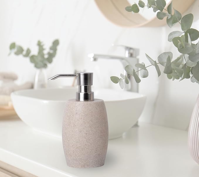 Sandstone Textured Resin Soap Dispenser - Image 7