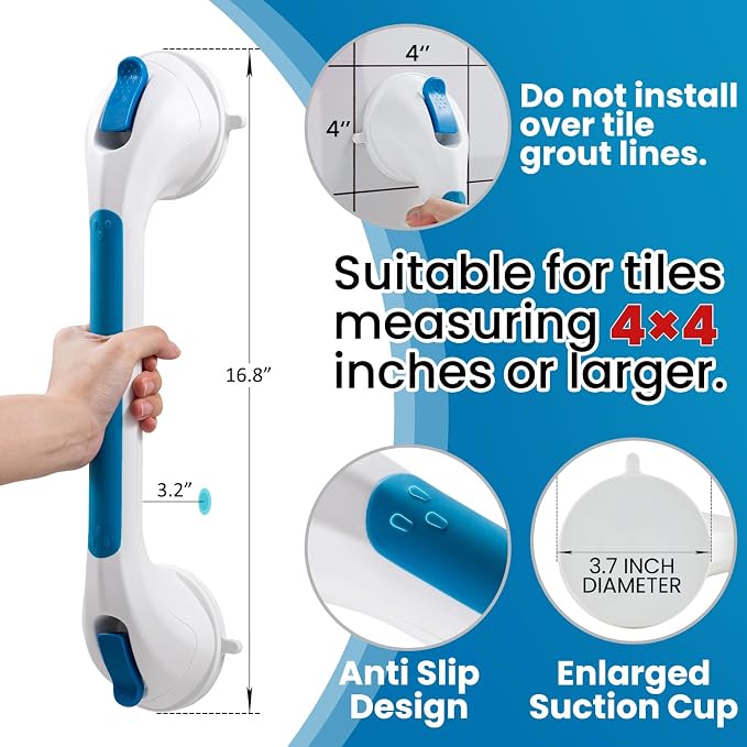 TAILI Shower Grab Bar Suction Grab Bars - Image 3