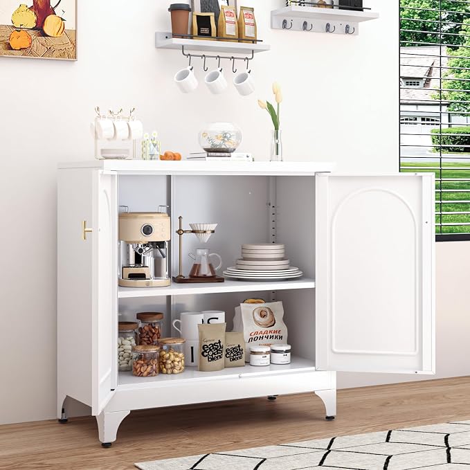 Metal Sideboard Buffet Cabinet - Image 3