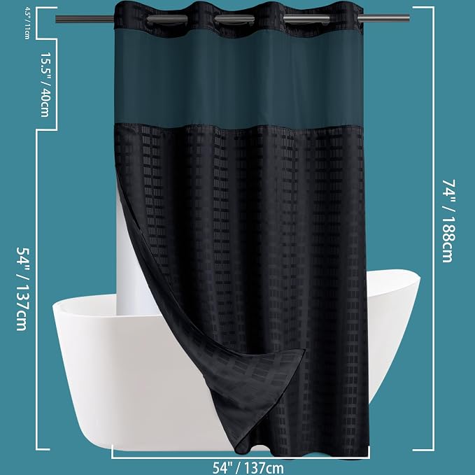 Conbo Mio Stall No Hook Shower Curtain - Image 6