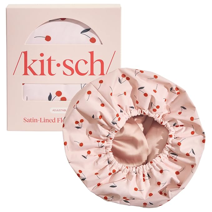 Kitsch Luxury Shower Caps for Women Reusable Waterproof - Image 7