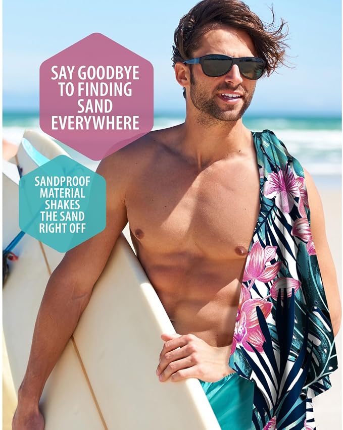 VENTURE 4TH Microfiber Beach Towel: Quick-Dry, Sandproof and Lightweight - Image 9
