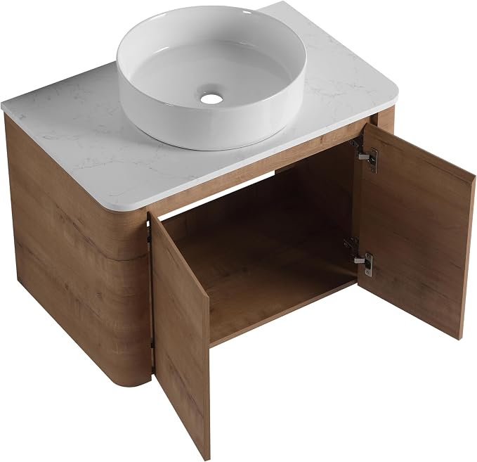 Malwee 30" Floating Bathroom Vanity - Image 8