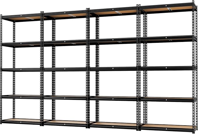 LEVELEVE 5-Tier Heavy Duty Storage Shelving Unit, 2000 lbs Capacity, Adjustable by Enjoyyourlife