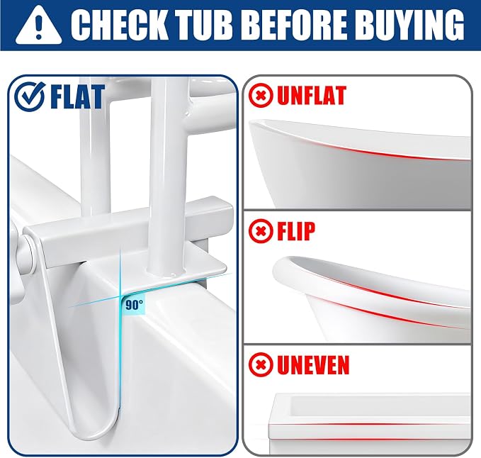 Adjustable Triple Grip Bathtub Grab Bars - Image 4