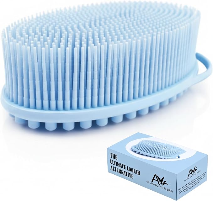 Silicone Body Scrubber for Shower by Avilana