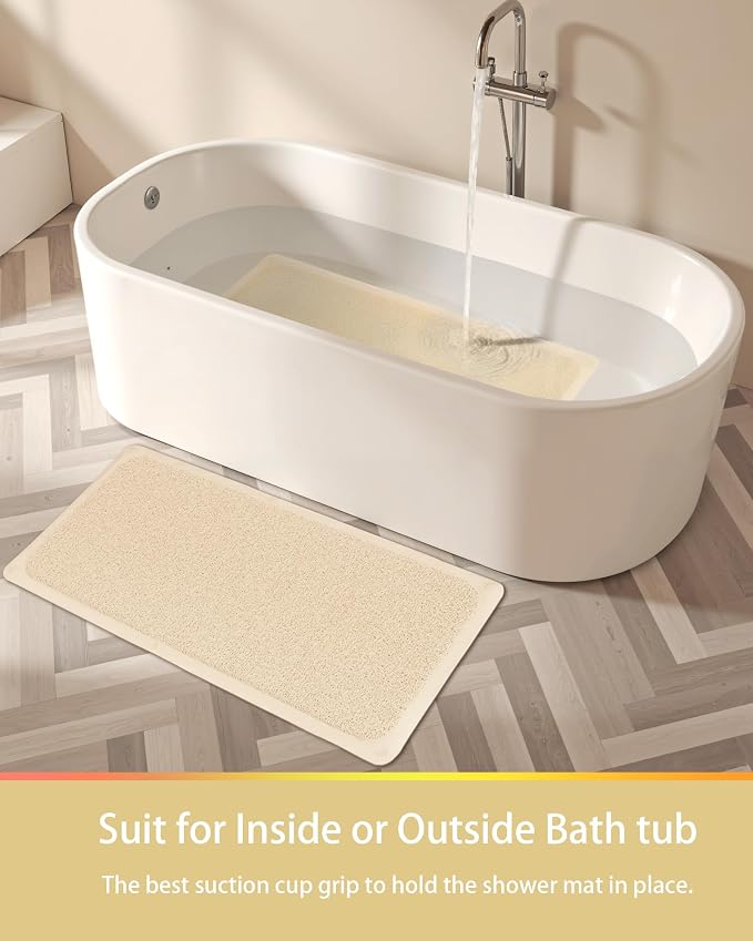 Mecko Non Slip Shower Mats, 16x40 Inch, Anti-Slip Bathtub Mats - Image 7