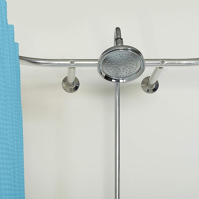 Zenna Home Rustproof Round Shower Curtain Rod - Image 3