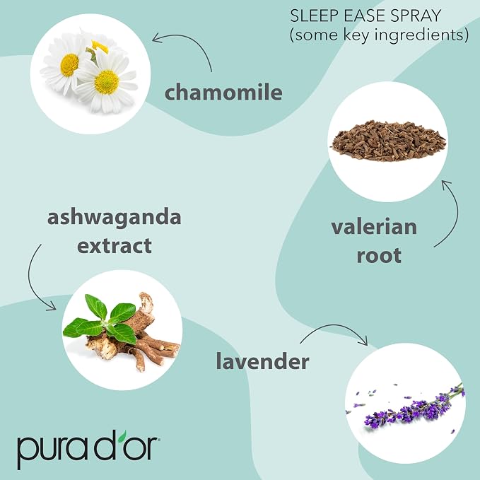 PURA D'OR 3.38 Oz Sleep Ease Spray – Relaxing Mist - Image 3