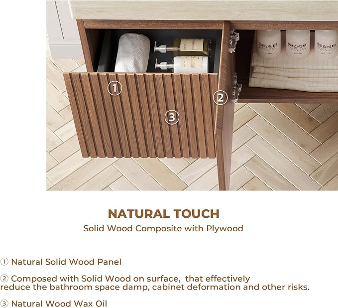 LKTART Floating 48 Inch Bathroom Vanity - Image 5