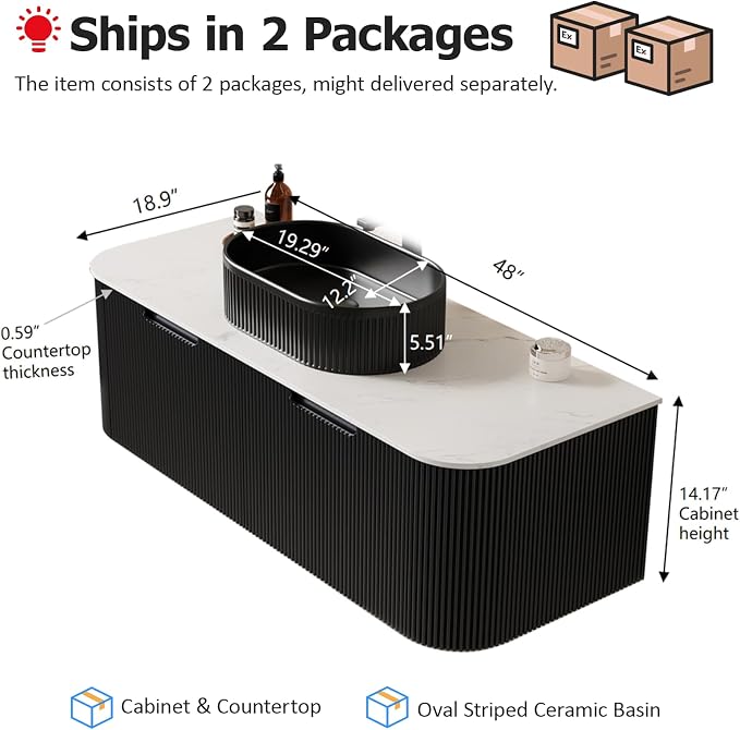 48 inch Floating Bathroom Vanity - Image 2